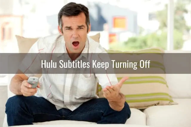 Confused Man while watching TV