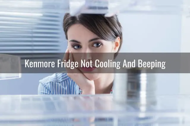 woman looking at the fridge