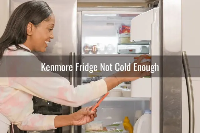 woman looking at the fridge