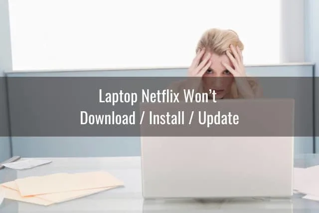 Frustrated woman while looking at her laptop