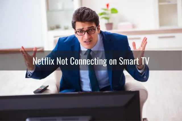Man disappointed while watching TV