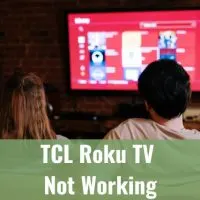 Couple watching TV