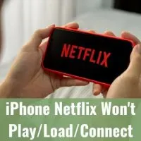 Netflix app loading on iPhone