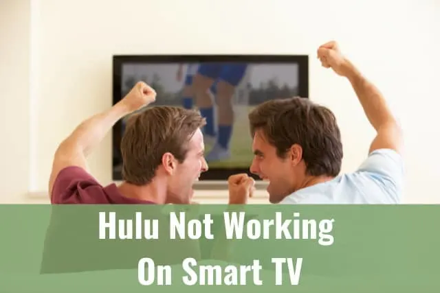 Two man watching TV
