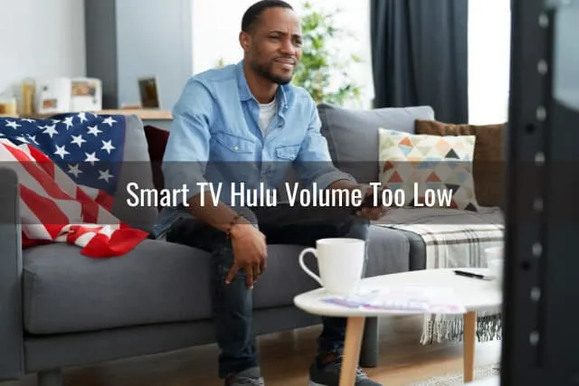 Confused Man while watching TV