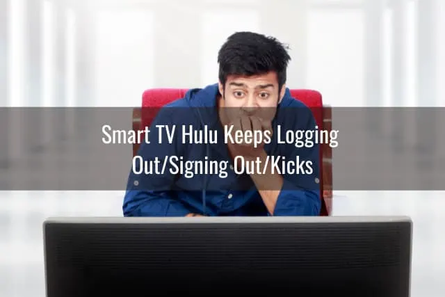 Confused Man while watching TV