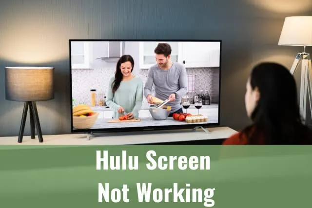 Woman watching TV