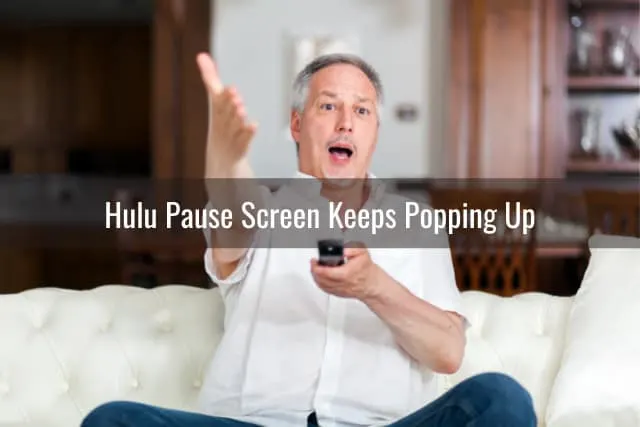 Confused Man while watching TV
