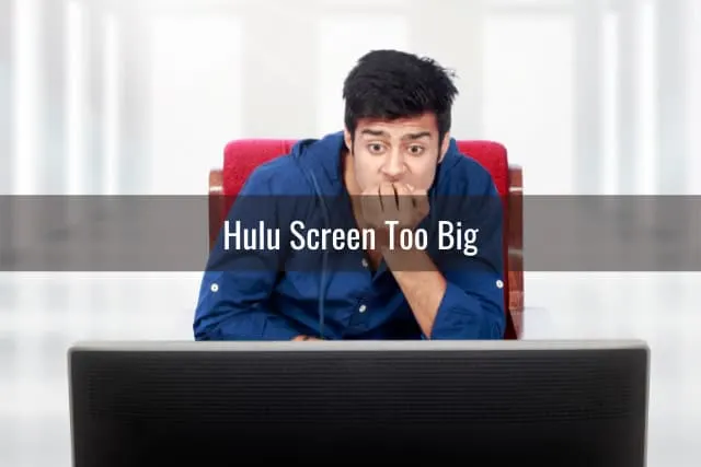 Confused Man while watching TV