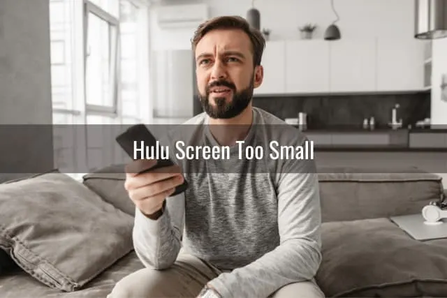Confused Man while watching TV