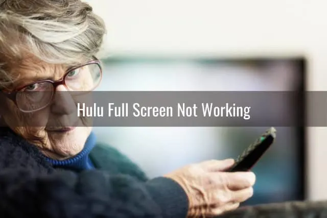 disappointed old woman watching tv