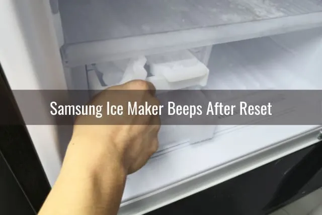 Man putting Ice in the refrigerator