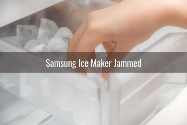 Man putting Ice in the refrigerator