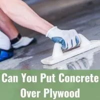 Trowel on concrete floor installation