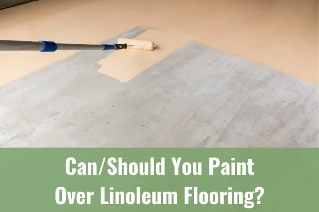 Painting the floor over the vinyl