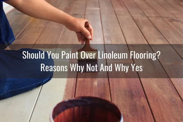 Painting the floor over the vinyl