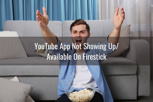 Angry man while watching tv