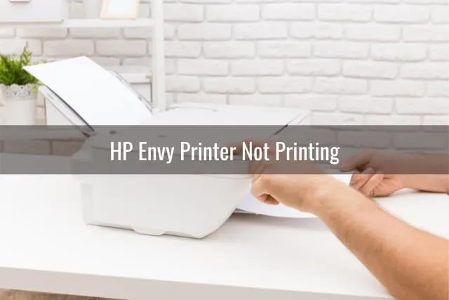 operating the printer on the desk table