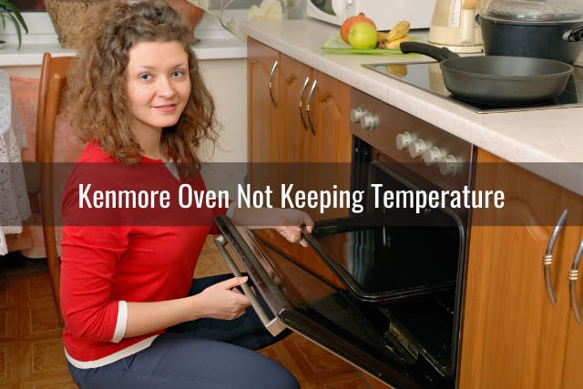 Woman opening the oven