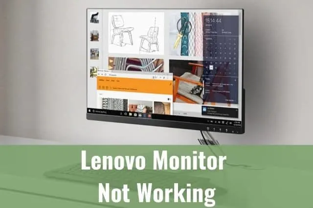 Computer monitor at work desk