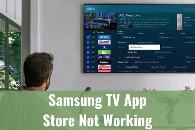 Samsung TV App Store Not Working