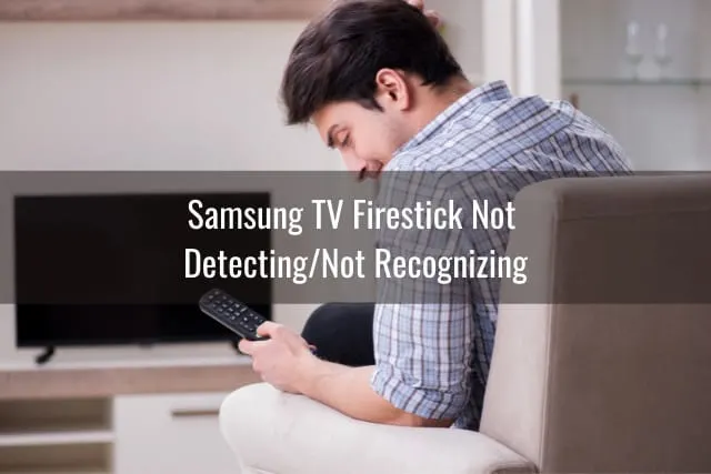 Confused Man while watching TV