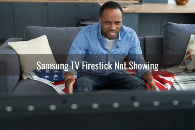 Confused Man while watching TV