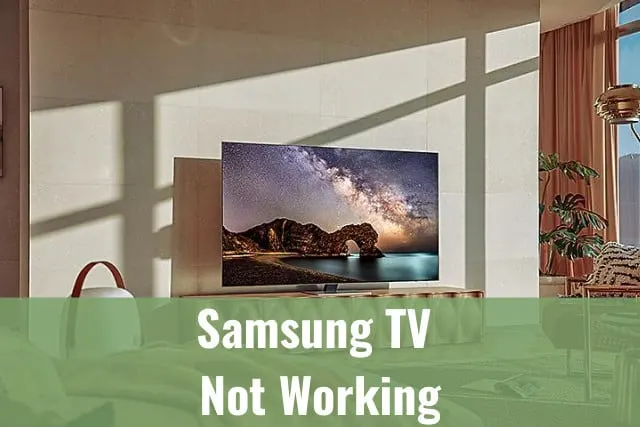 Flatscreen tv in the living room