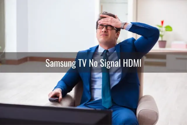 Frustrated man while watching tv