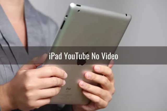 Man holding ipad