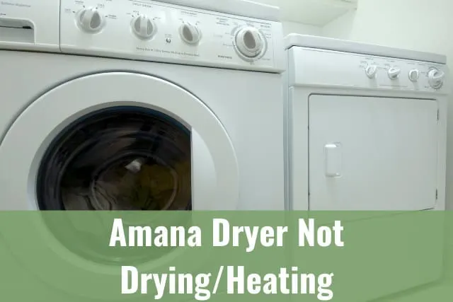 White Amana Dryer
