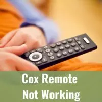 Holding a remote while pointing in the TV