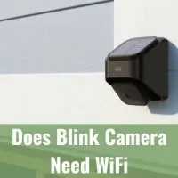 Blink camera on the wall