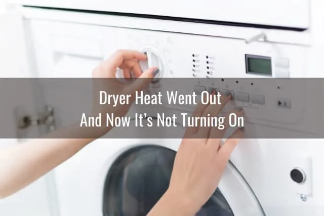Woman adjusting the dryer