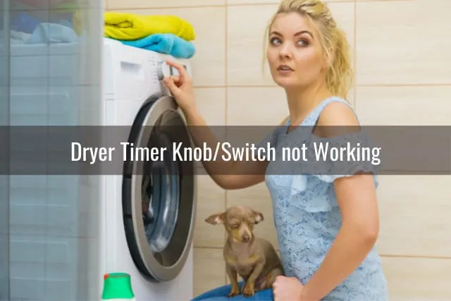 Woman adjusting the dryer