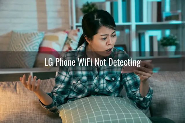 frustrated woman while holding a phone