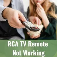 Holding a remote while pointing in the TV