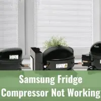 black samsung fridge compressor
