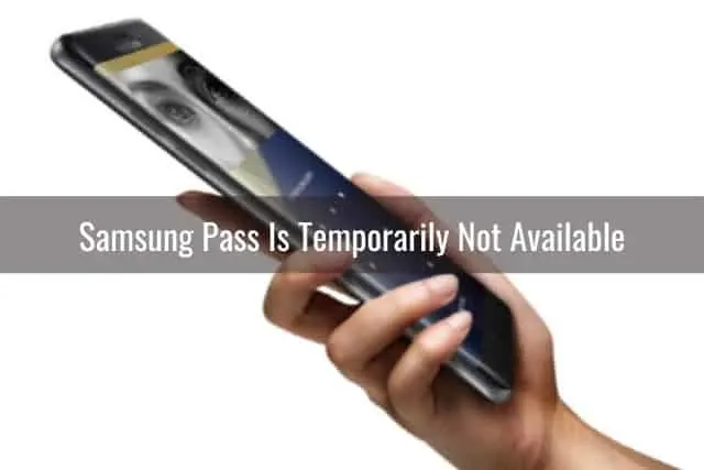Holding a samsung phone