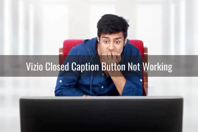 Confused Man while watching TV