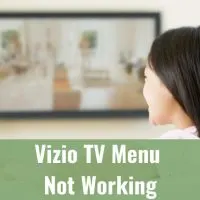 Woman watching TV