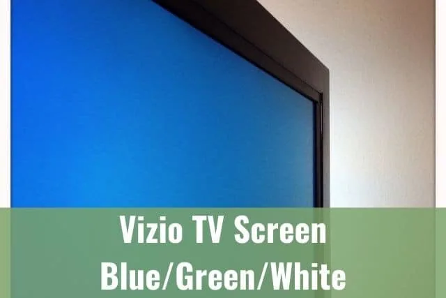 TV with blue screen