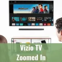 Wall mounted TV streaming content