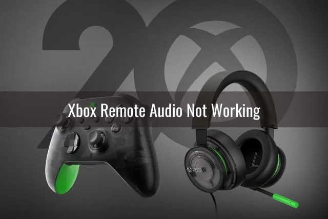 Black XBOX and headset