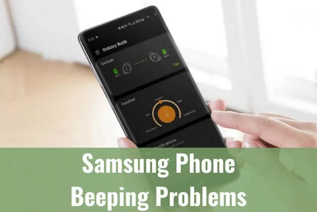 holding samsung phone