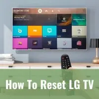 Holding a remote while pointing in the TV