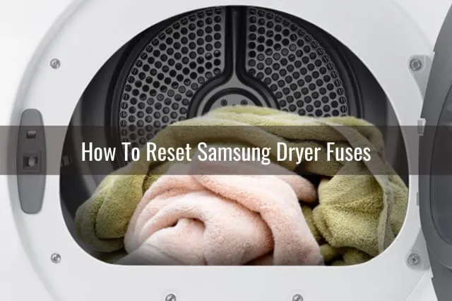 Clothes inside the dryer