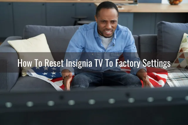 Confused Man while watching TV