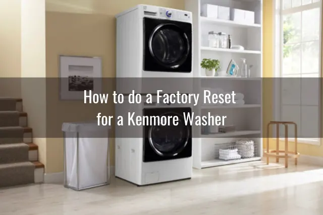 Two white kenmore washer