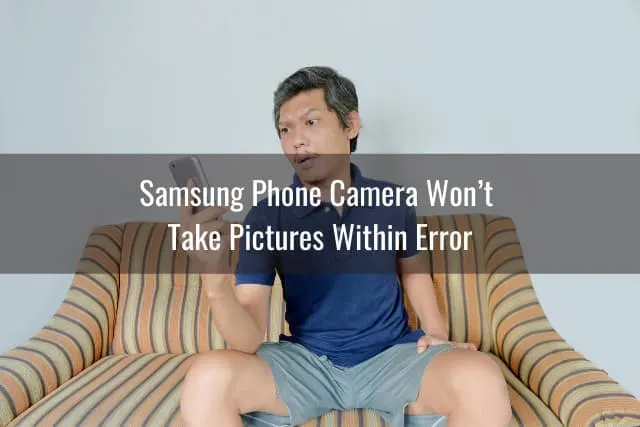 frustrated man holding a phone